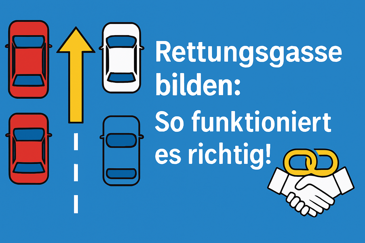 Rettungsgasse bilden: So funktioniert es richtig!